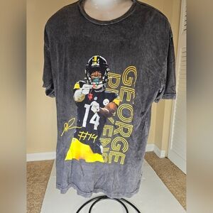Lane 7 Pittsburgh Steelers George Pickens #14 Short Sleeve T-Shirt size XL